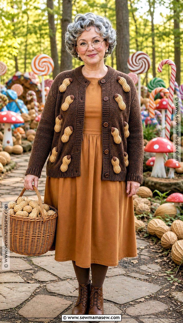 Gramma Nutt Costume With Peanut Dress - 30 Candy Land Costumes for Women