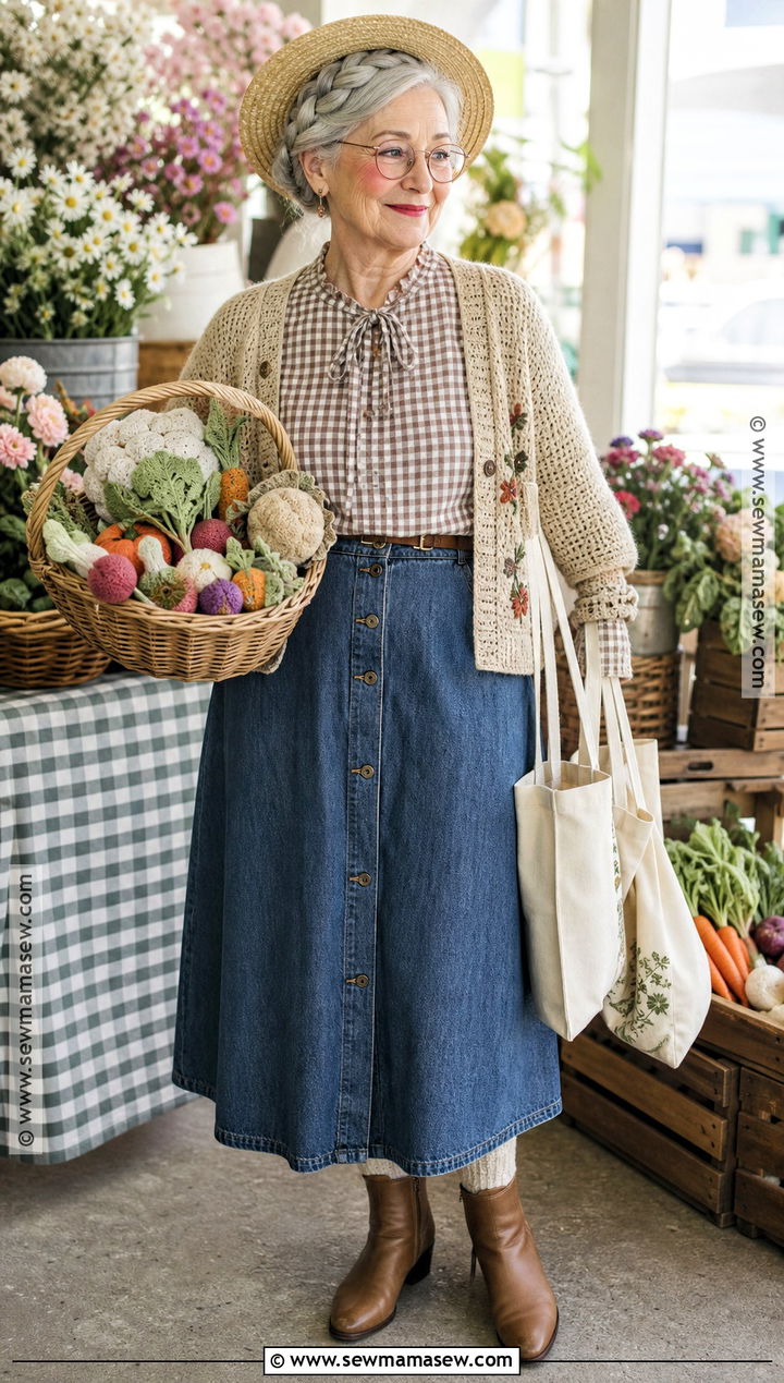 Grandma At The Farmers Market Costume - 40 old lady costume ideas