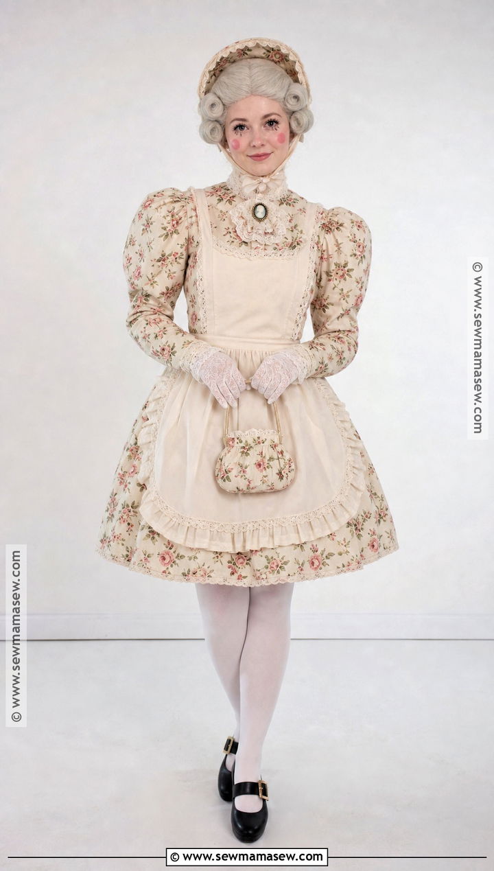 Grandma Doll Costume With Ruffled Dress - 40 grandma costume ideas