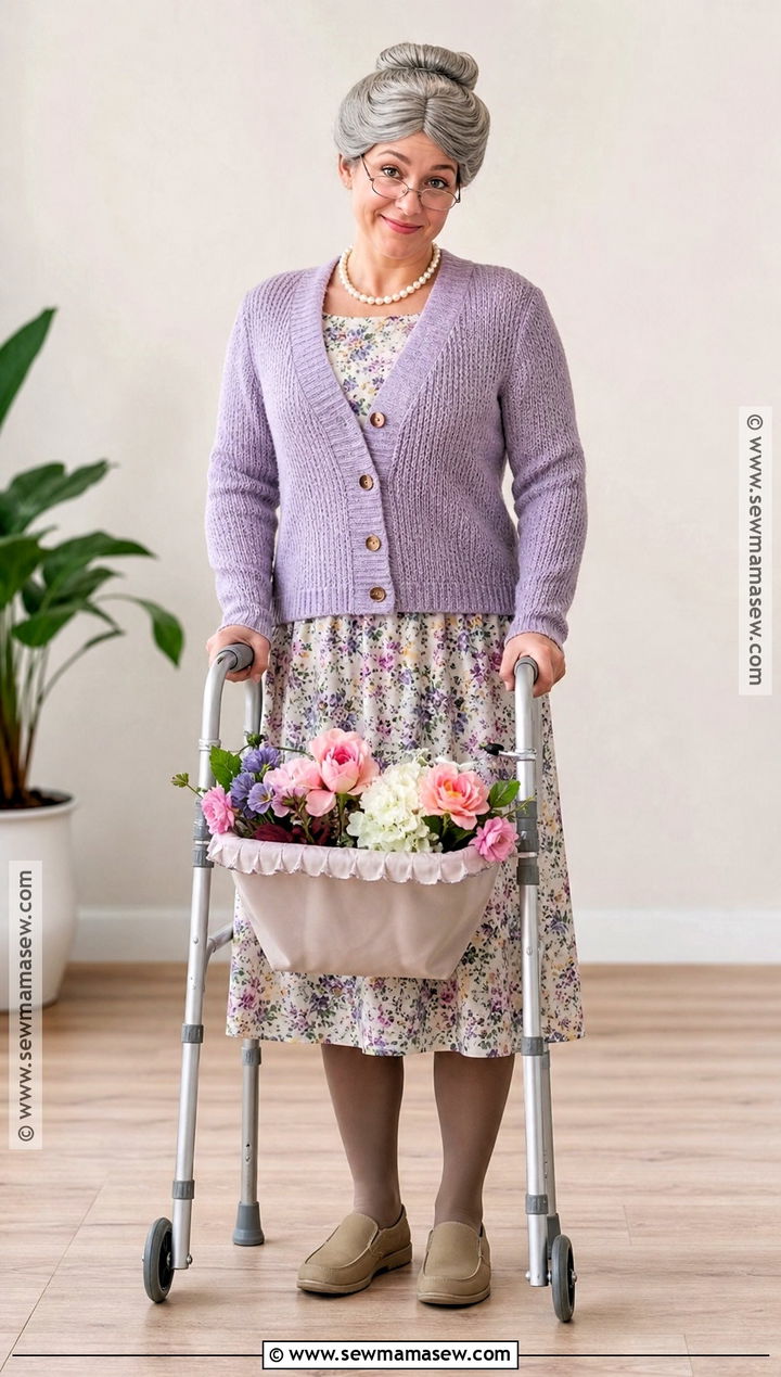 Grandma With A Walker Costume - 40 old lady costume ideas