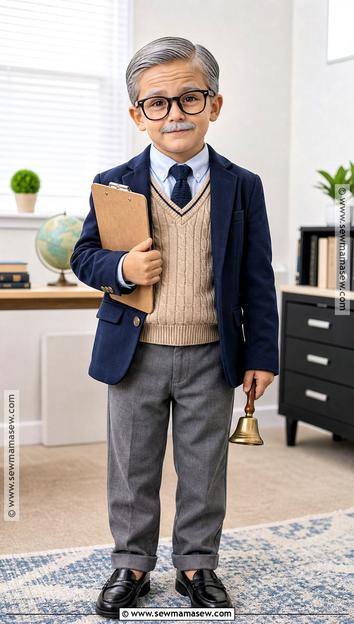 Grandpa School Principal Costume - 30 old man costume ideas for kids