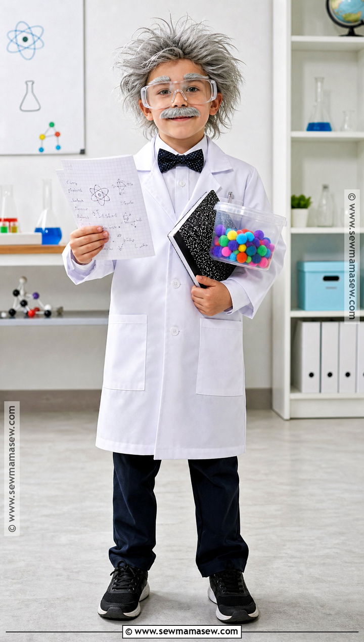 Grandpa Scientist Costume With Lab Coat - 30 100 days of school dress up ideas for boys
