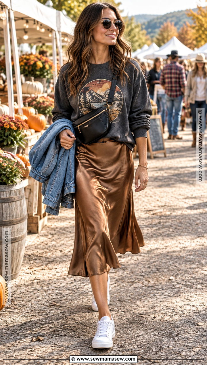 Graphic Sweatshirt Autumn Festival Outfit - 25 autumn festival outfit ideas