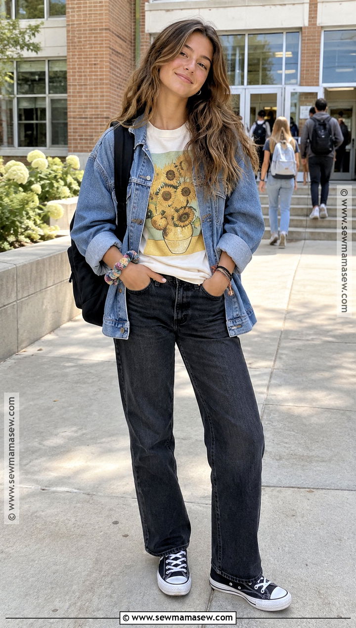 Graphic Tee Back To School Outfit - 20 di back to school outfit ideas