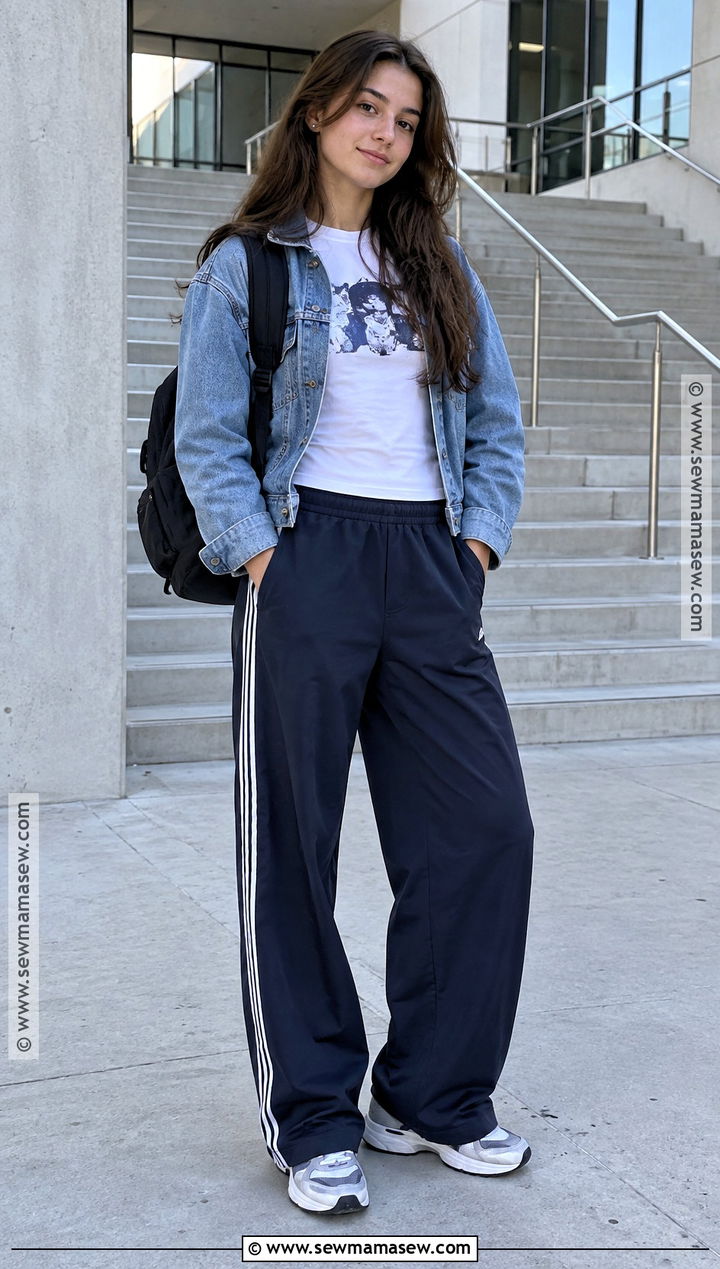 Graphic Tee With Track Pants - 15 back to school graphic tees ideas