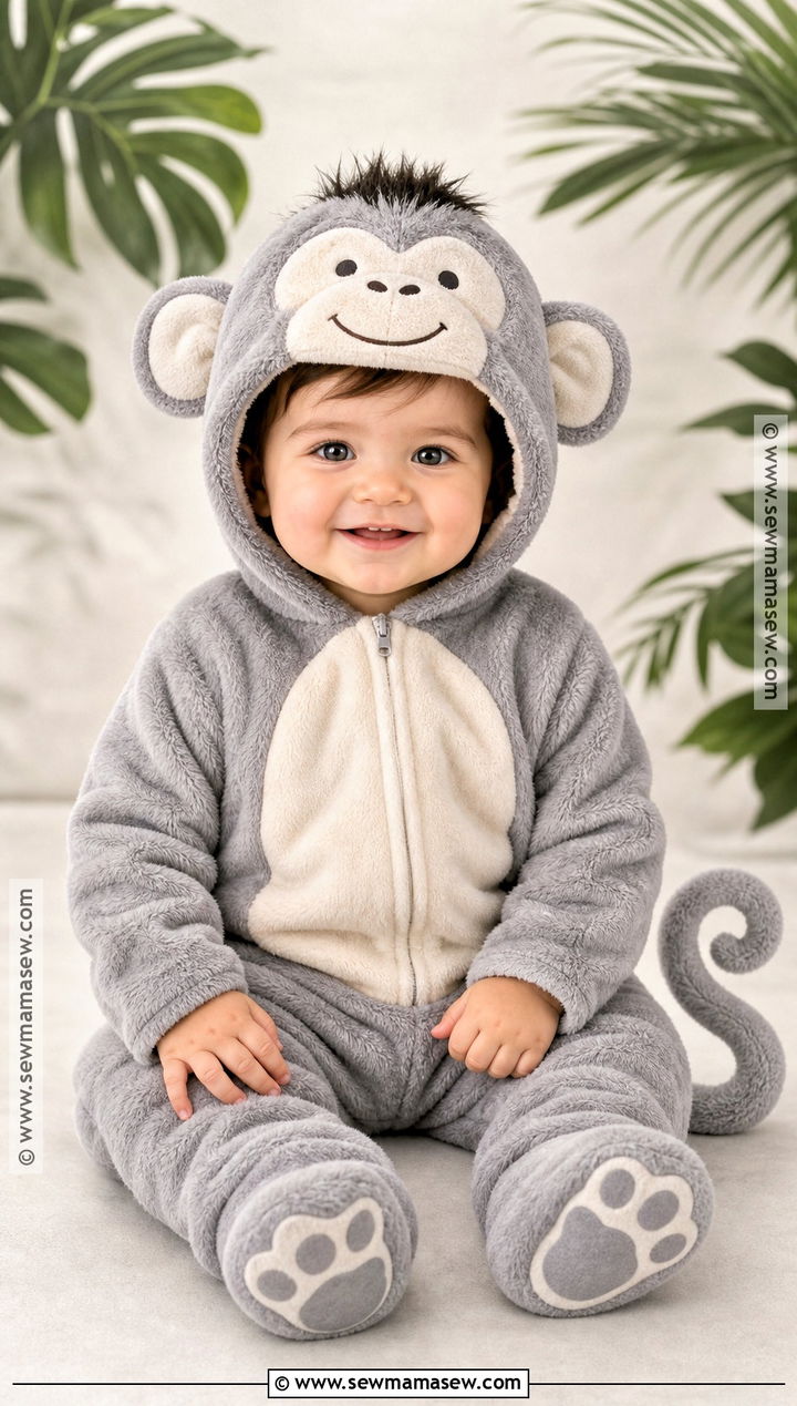 Gray Baby Monkey Costume - 30 baby monkey costume ideas
