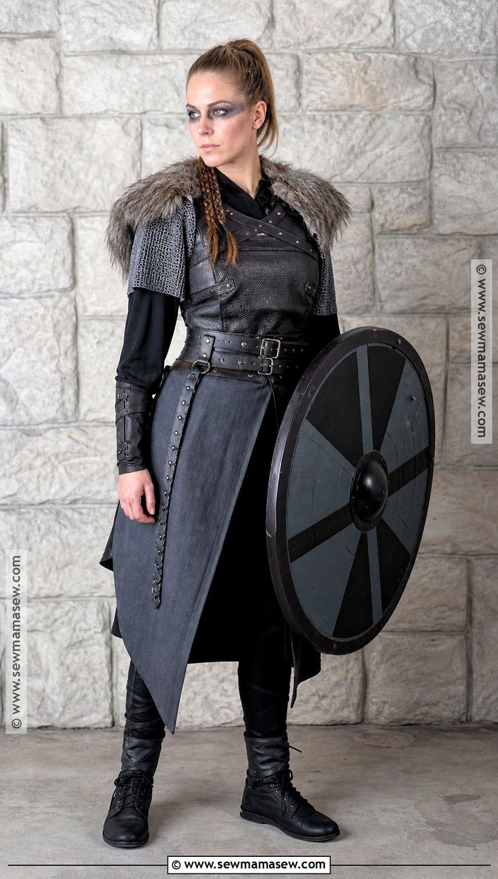 Gray Chainmail Viking Woman Costume - 30 viking warrior woman costumes