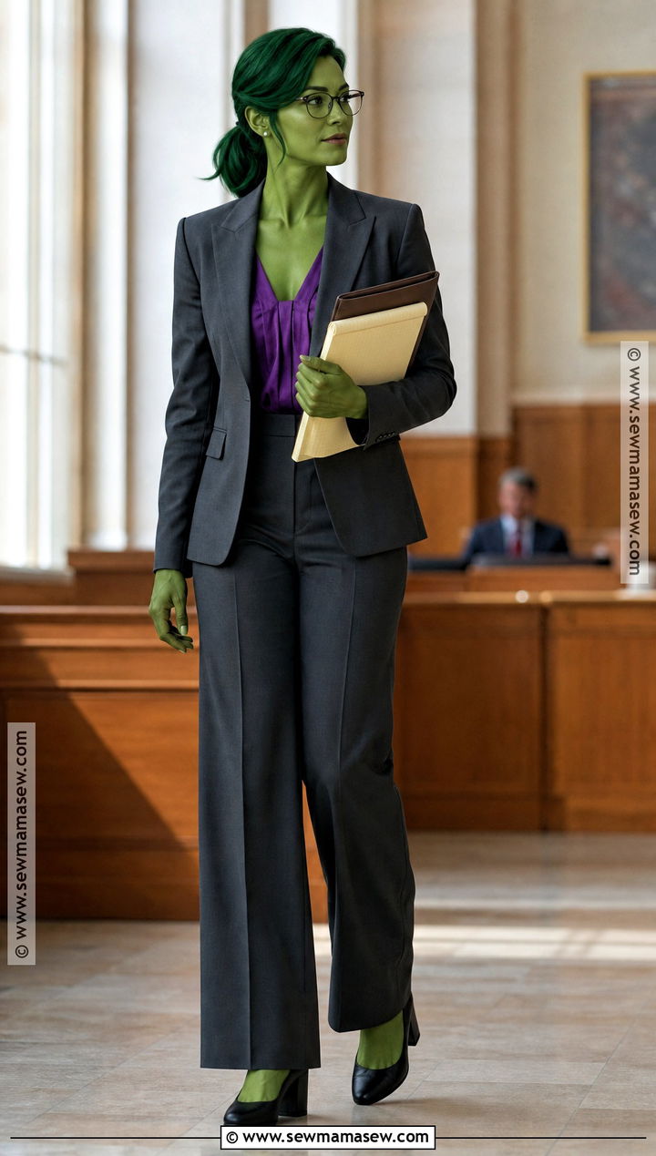 Gray Courtroom She Hulk Pantsuit Costume - 30 she hulk costume ideas