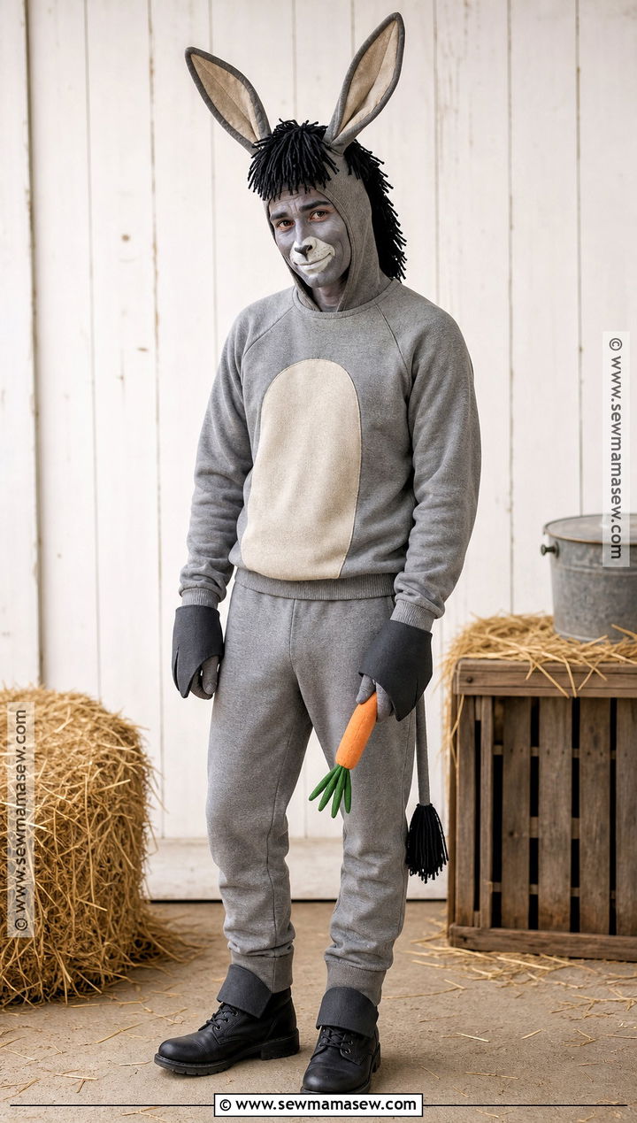 Gray Donkey Costume - 30 farm animal costumes