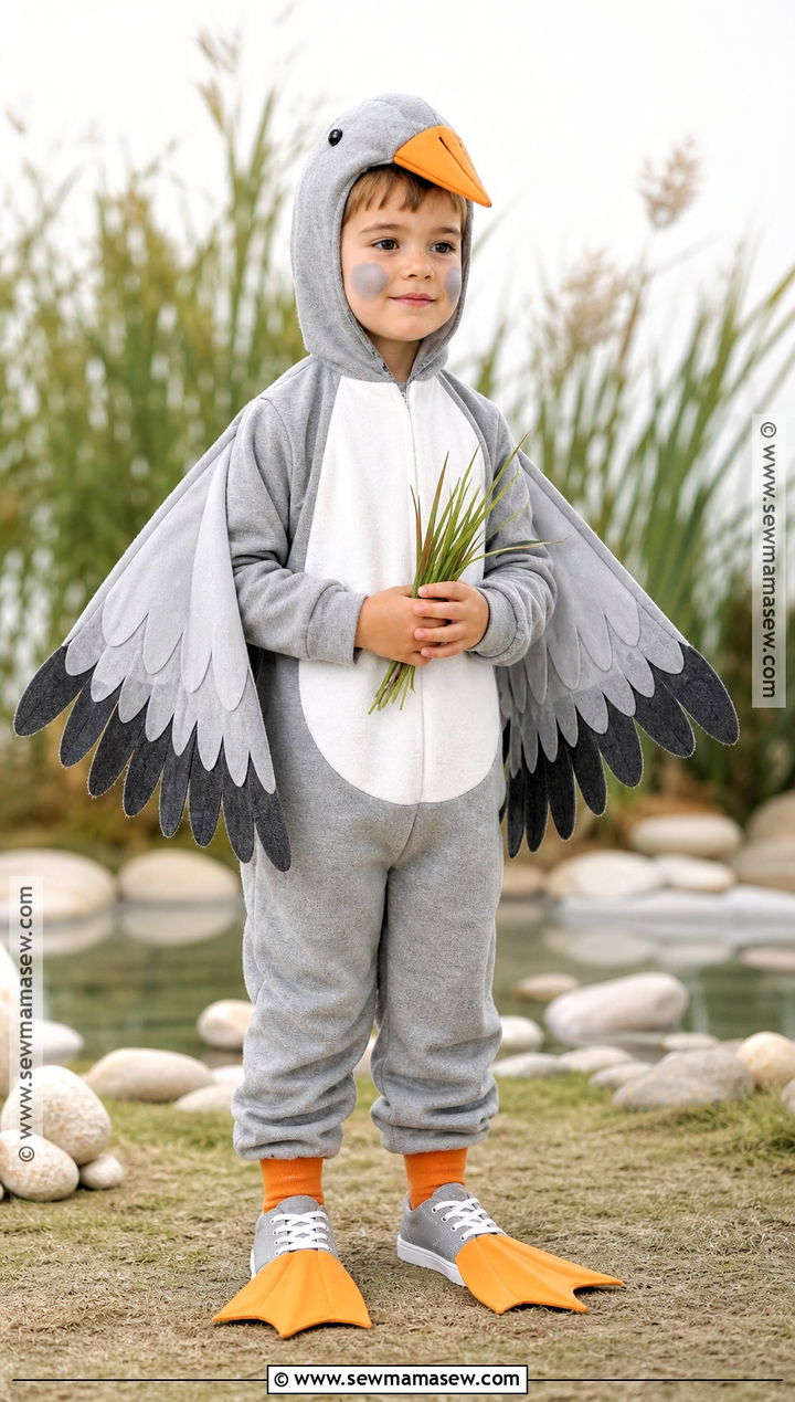 Gray Goose Costume For Kids - 30 bird costume ideas for kids