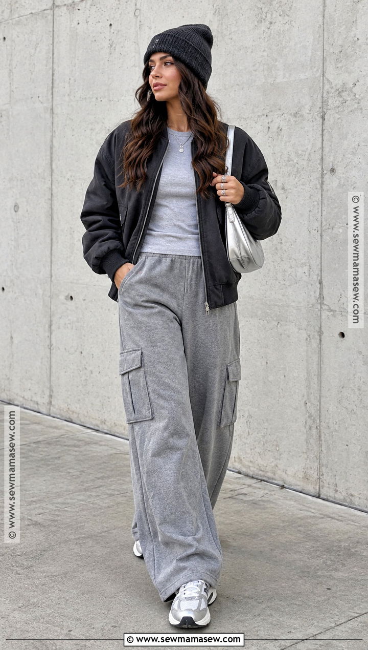 Gray Monochrome Streetwear Outfit - 20 streetwear fall ideas