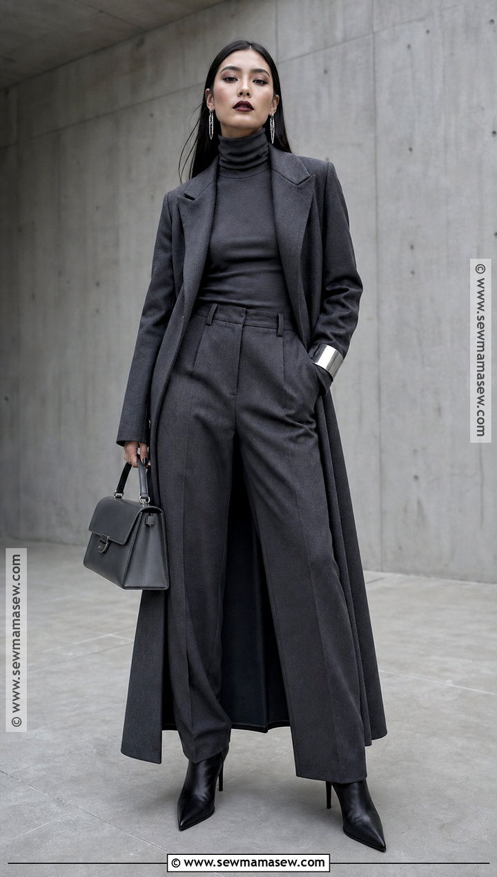 Gray Monochrome Vampire Outfit - 35 vampire outfit ideas