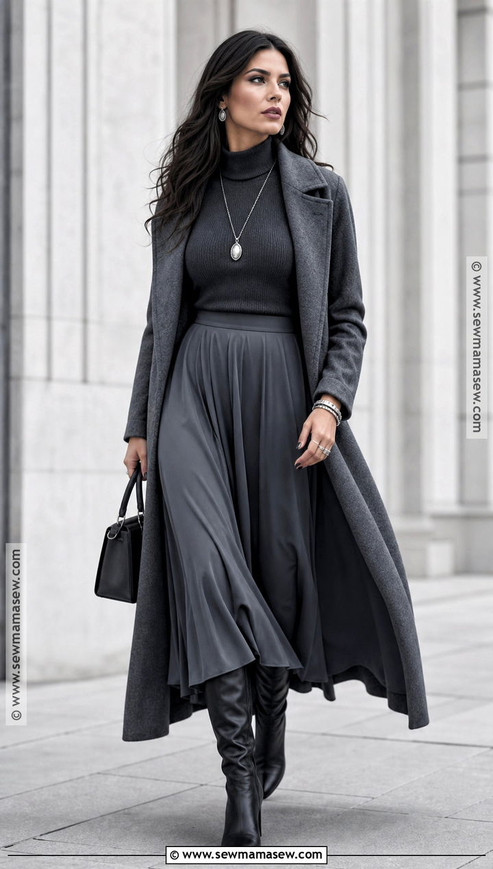 Gray Monochrome Witch Outfit - 50 witch outfit ideas