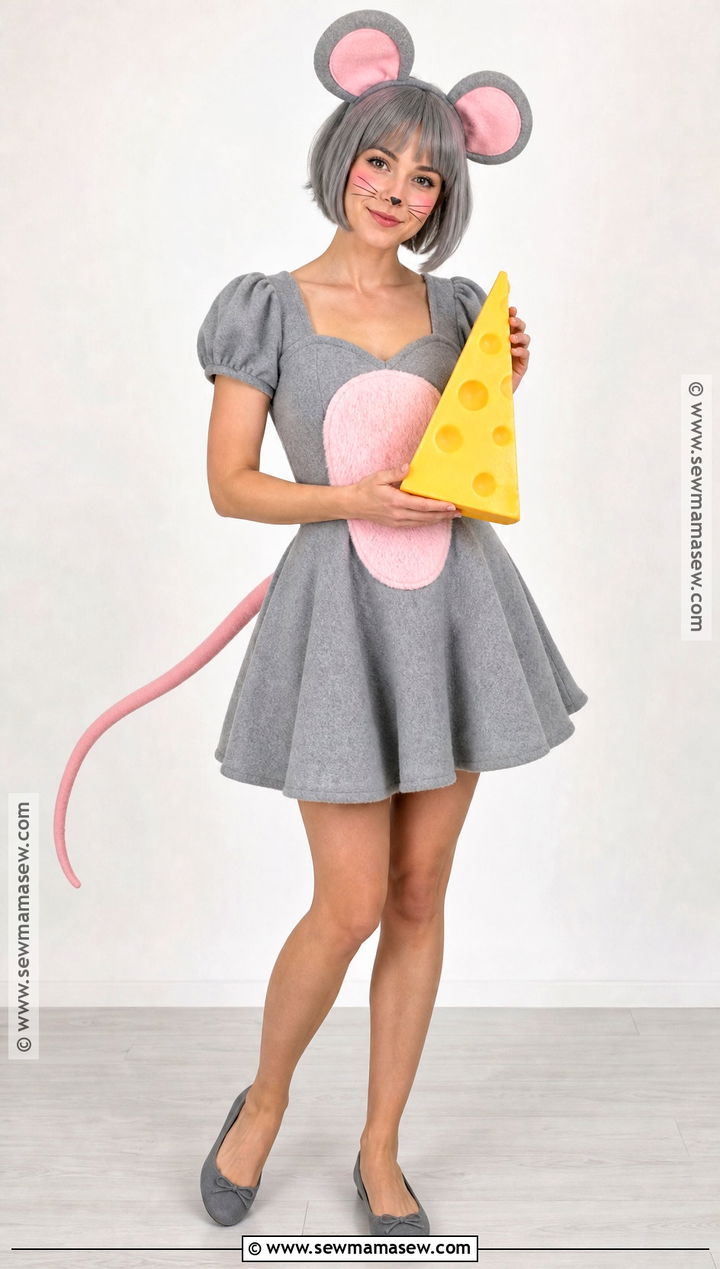 Gray Mouse Halloween Costume - 40 animal halloween costumes