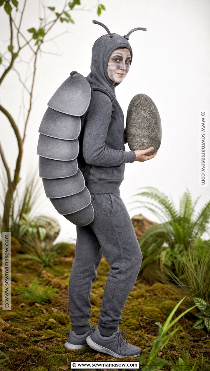 Gray Pill Bug Costume - 35 bug halloween costume ideas