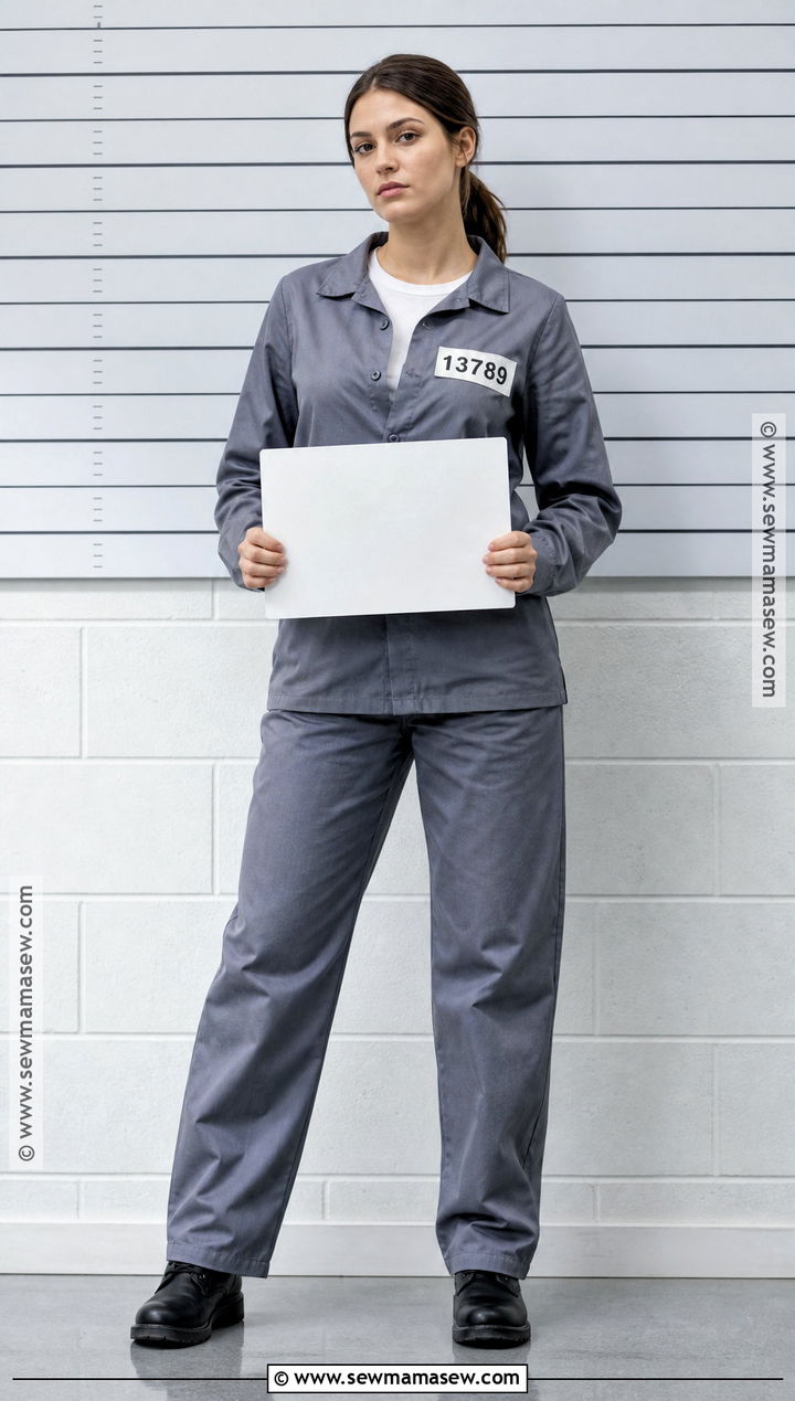 Gray Prisoner Uniform Costume - 30 prisoner costume ideas for women