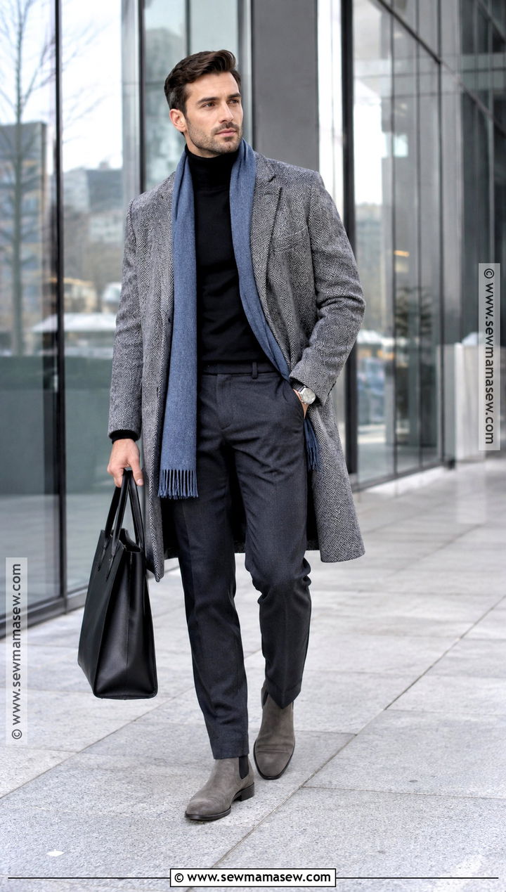 Gray Suede Chelsea Boots With Charcoal Layers - 15 Men's Suede Boots Fall Fashion