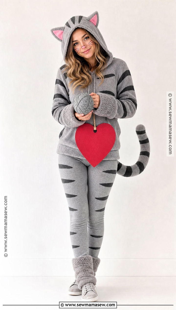 Gray Tabby Cat Beanie Baby Costume - 40 beanie baby costume ideas