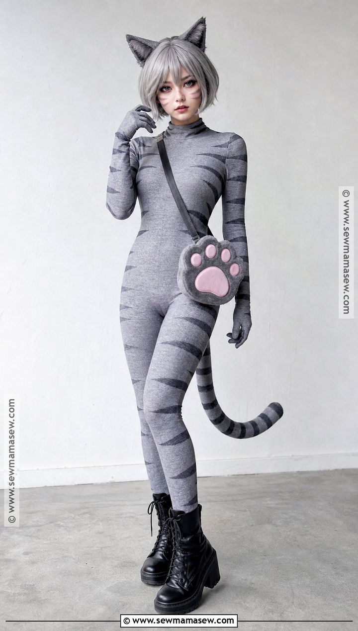 Gray Tabby Cat Cosplay - 35 cat cosplay ideas