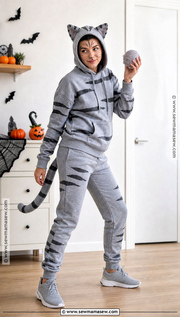 Gray Tabby Cat Costume - 30 easy cat costume ideas