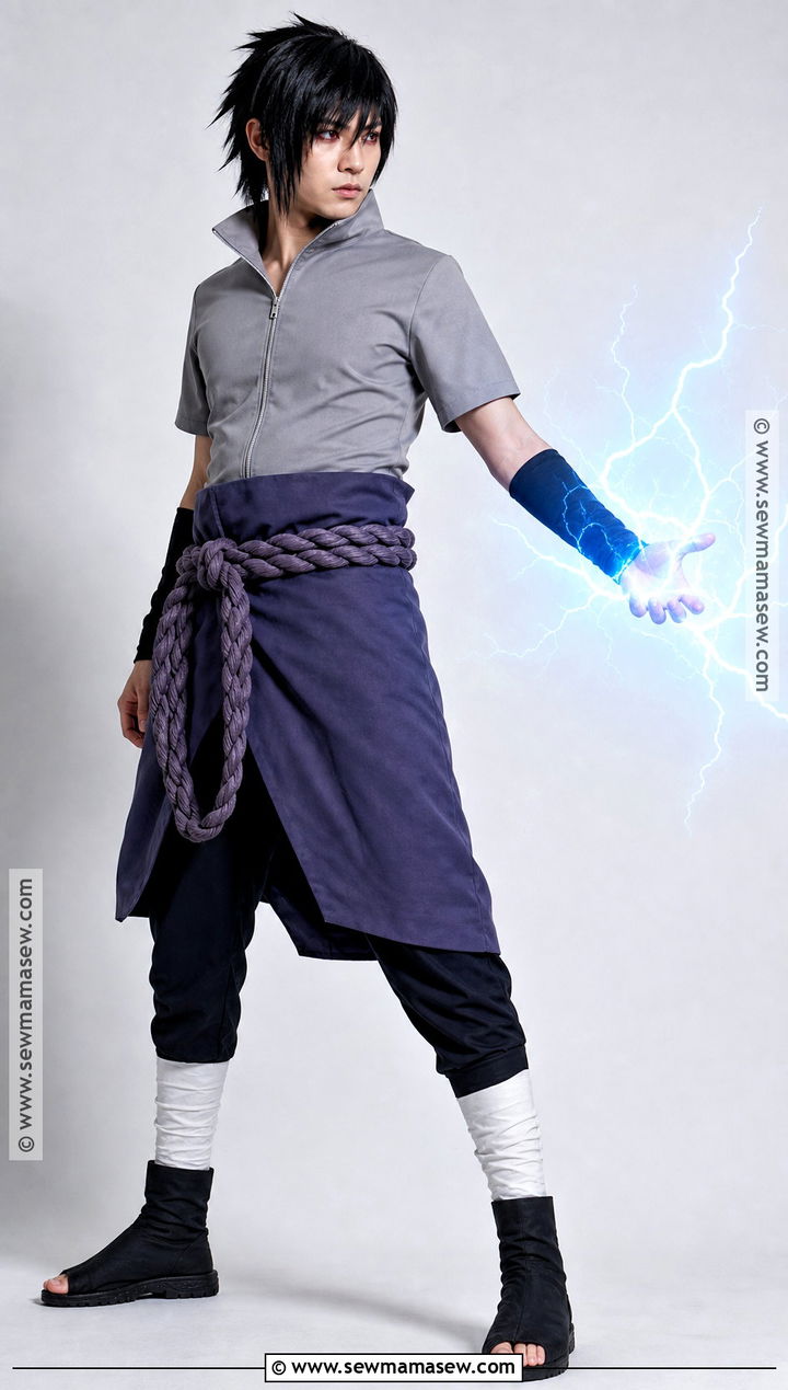 Gray Zipper Sasuke Costume - 30 sasuke costume ideas