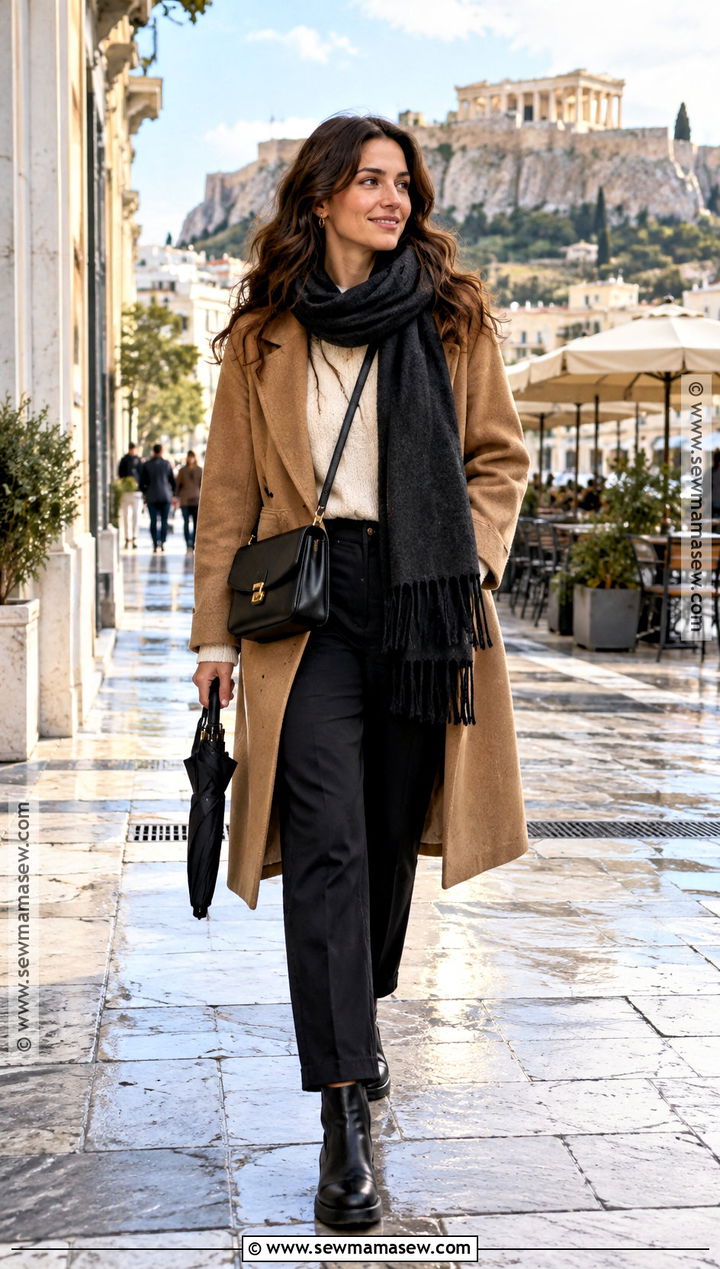Greece November City Outfit - 15 Fall In Greece Outfits