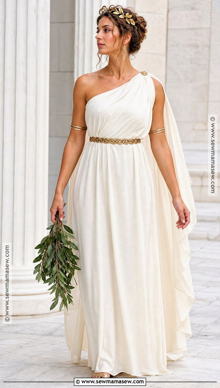 Greek Goddess Costume With Draped Gown - 35 chic halloween costumes