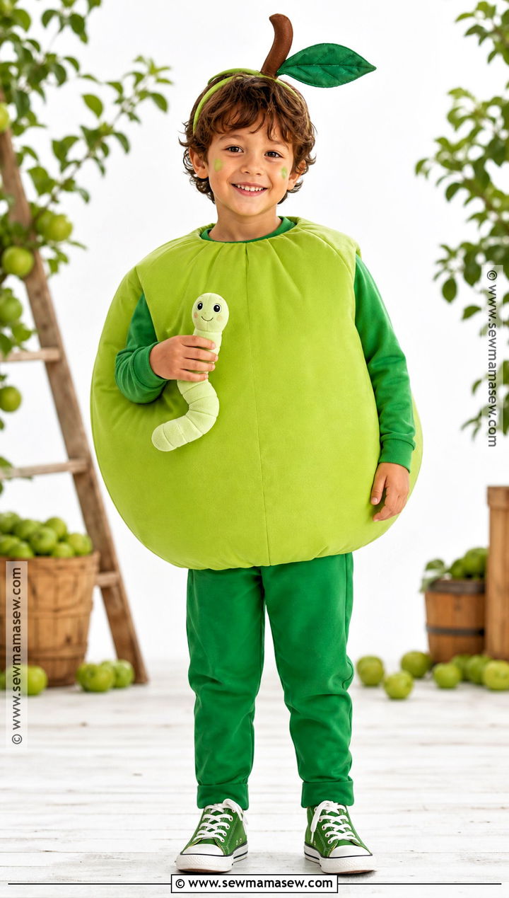 Green Apple Costume - 30 apple costume ideas for kids
