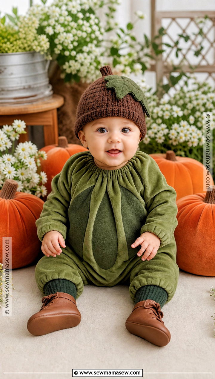 Green Baby Pumpkin Costume - 30 baby pumpkin costume ideas