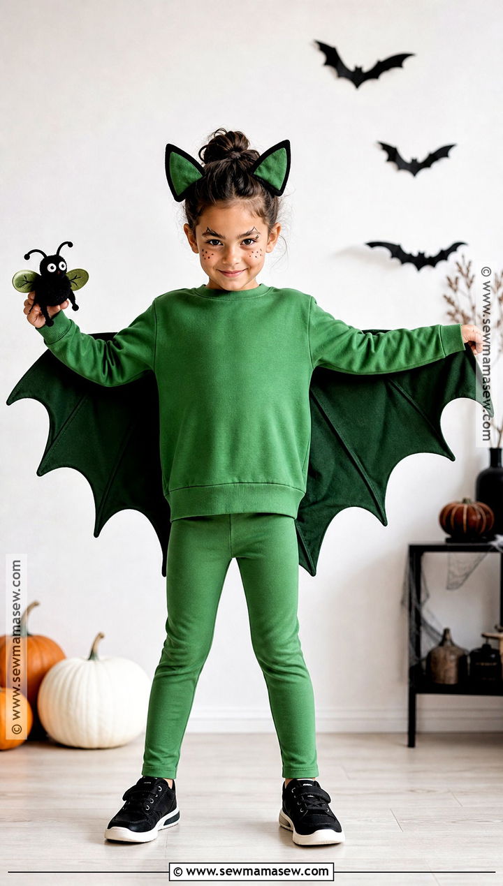 Green Bat Costume - 30 bat costume ideas for kids