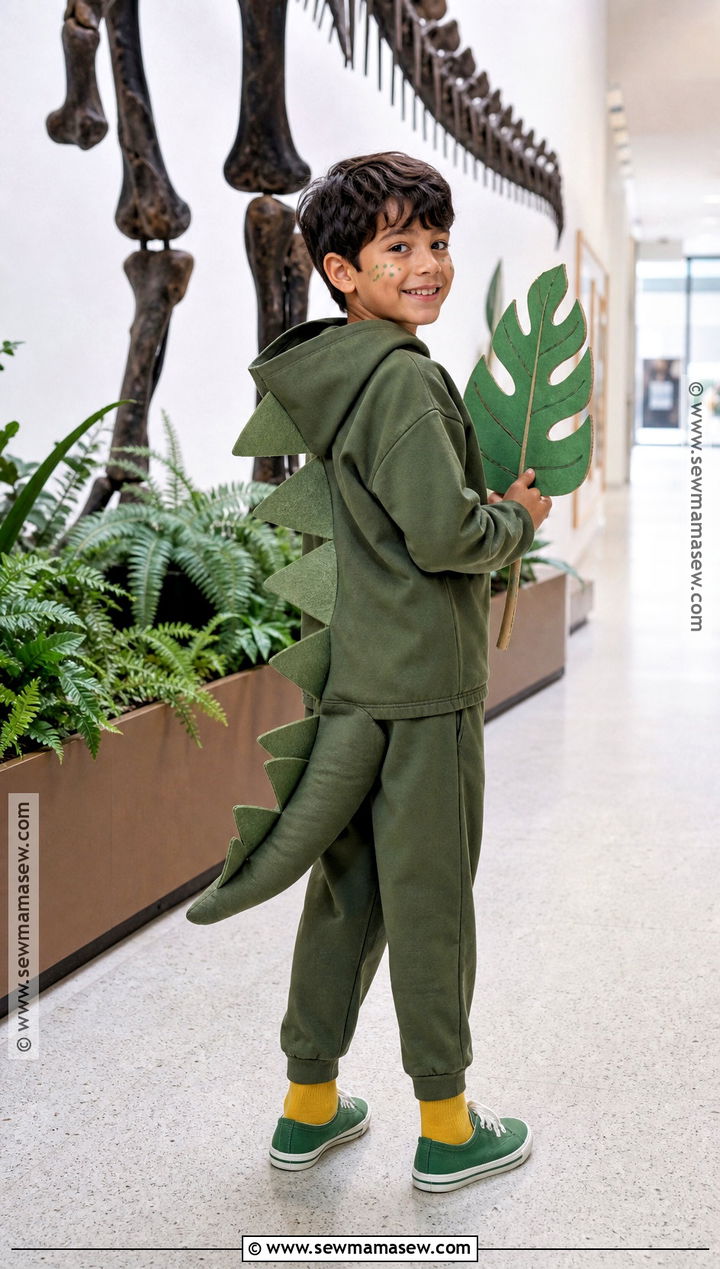 Green Dinosaur Costume - 30 Easy Halloween Costumes For School