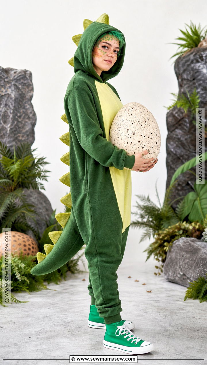 Green Dinosaur Halloween Costume - 40 animal halloween costumes