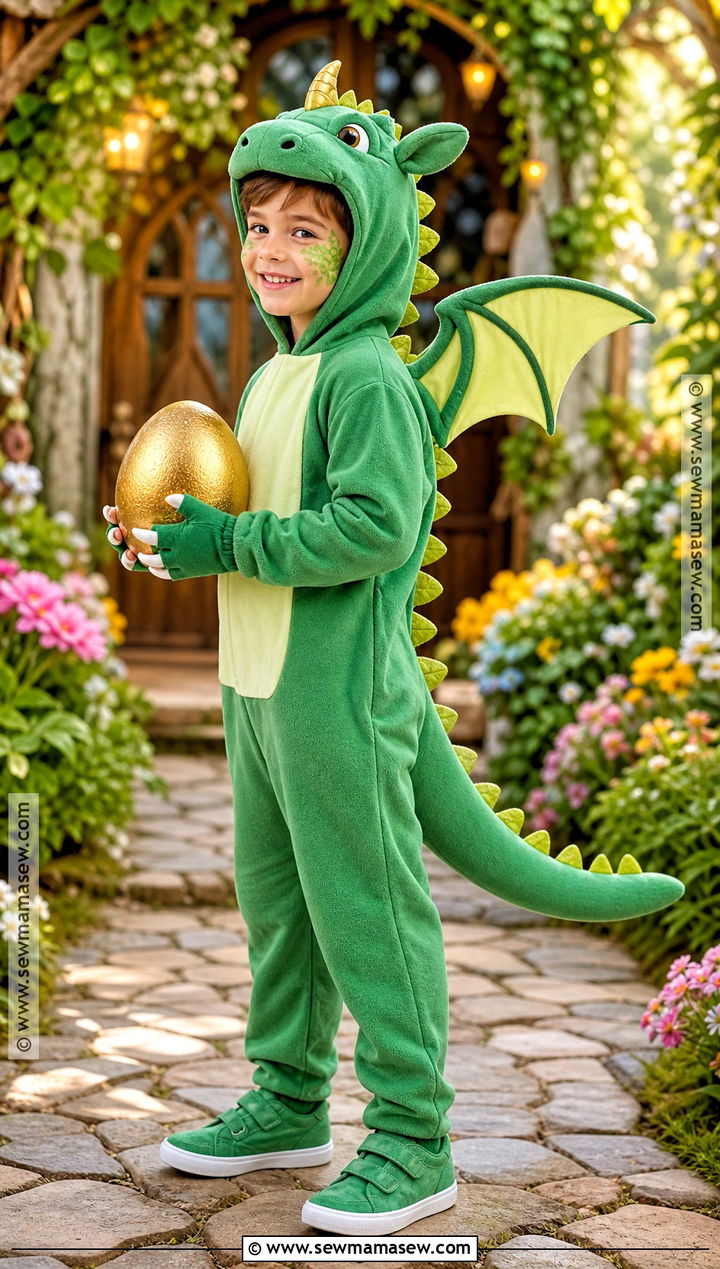 Green Dragon Costume - 40 halloween costumes for boys