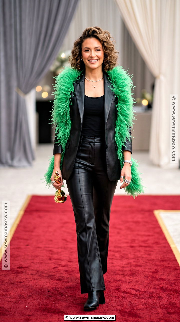 Green Feather Boa Grammys Harry Styles Costume - 30 Harry Styles Costume