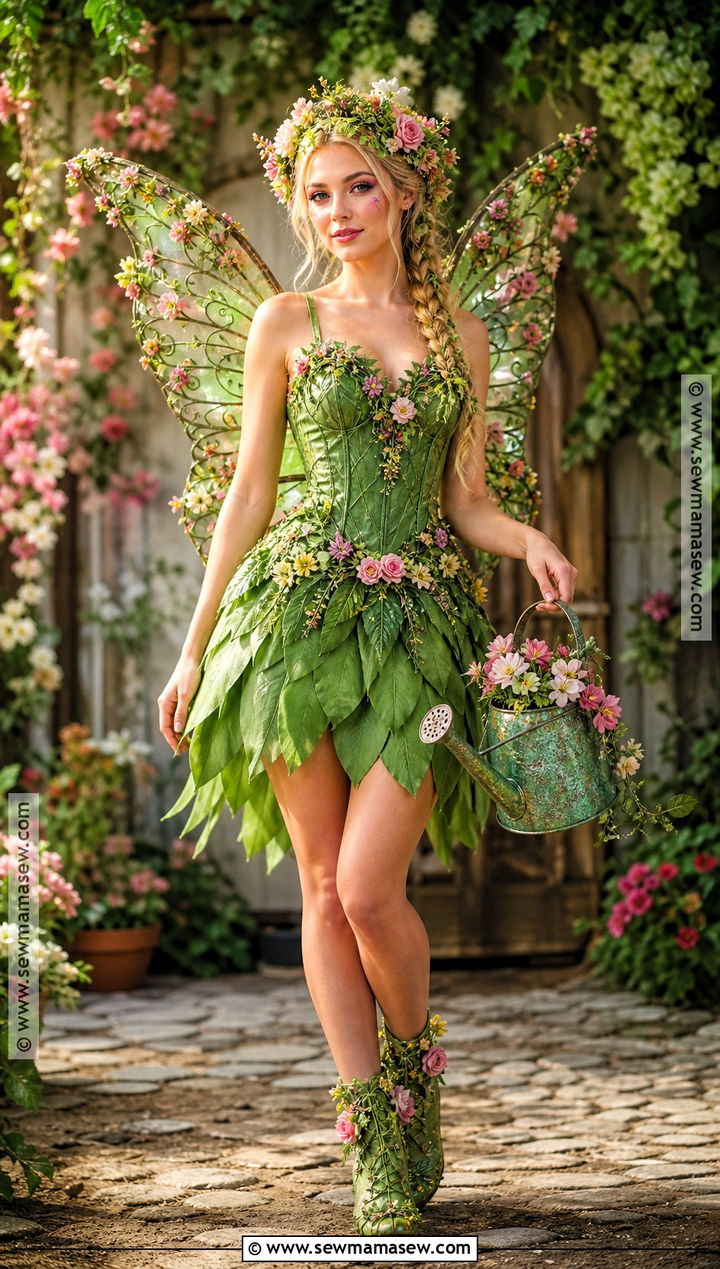 Green Flower Fairy Costume - 30 Green Fairy Costume Ideas