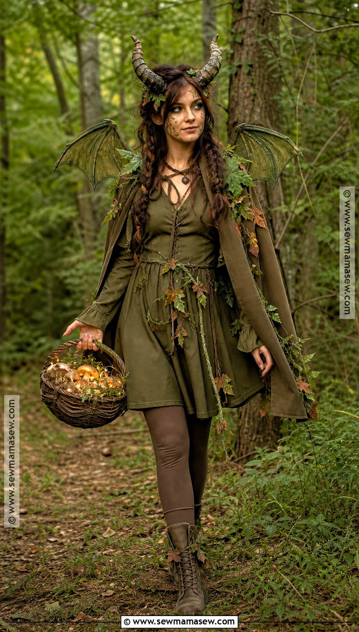 Green Forest Demon Halloween Costume - 35 demon halloween costume ideas