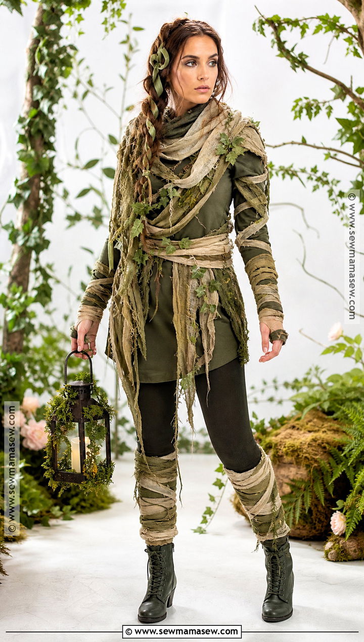 Green Forest Mummy Costume - 35 mummy costume ideas for women