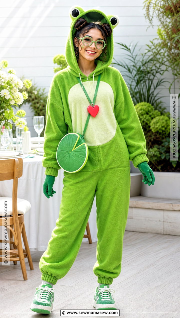 Green Frog Beanie Boo Costume - 30 beanie boo costume ideas