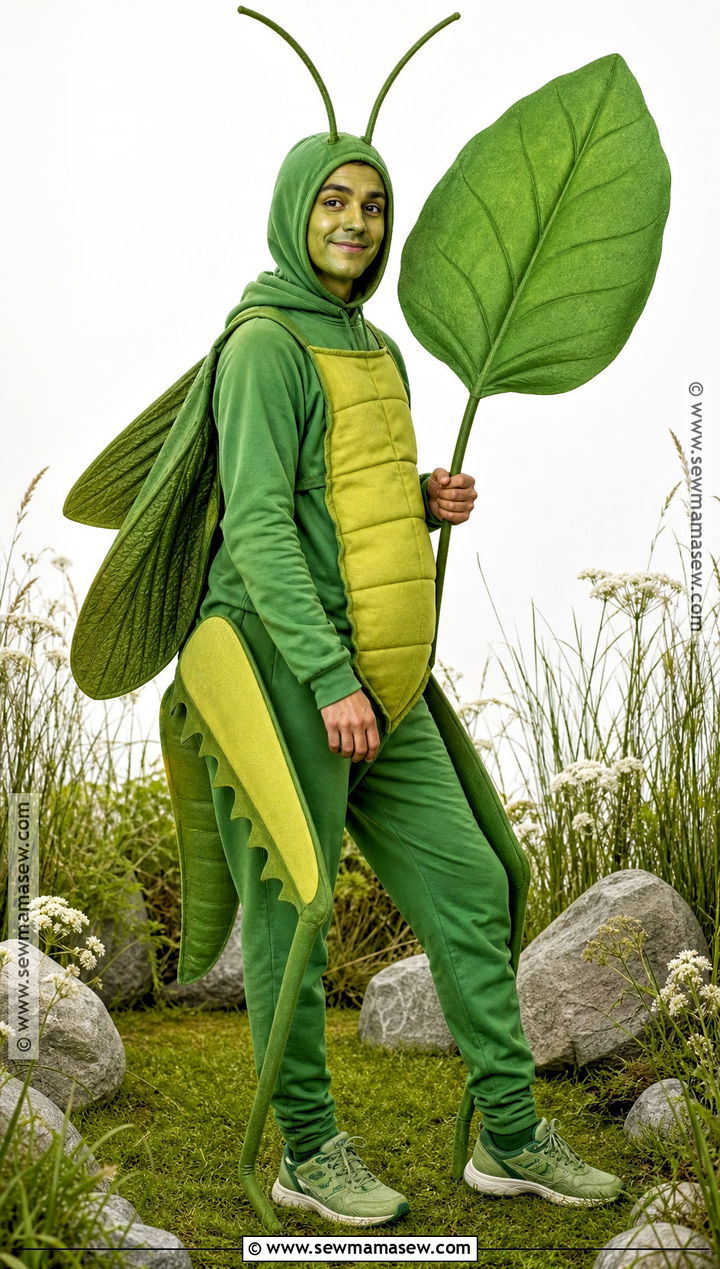 Green Grasshopper Costume - 35 bug halloween costume ideas