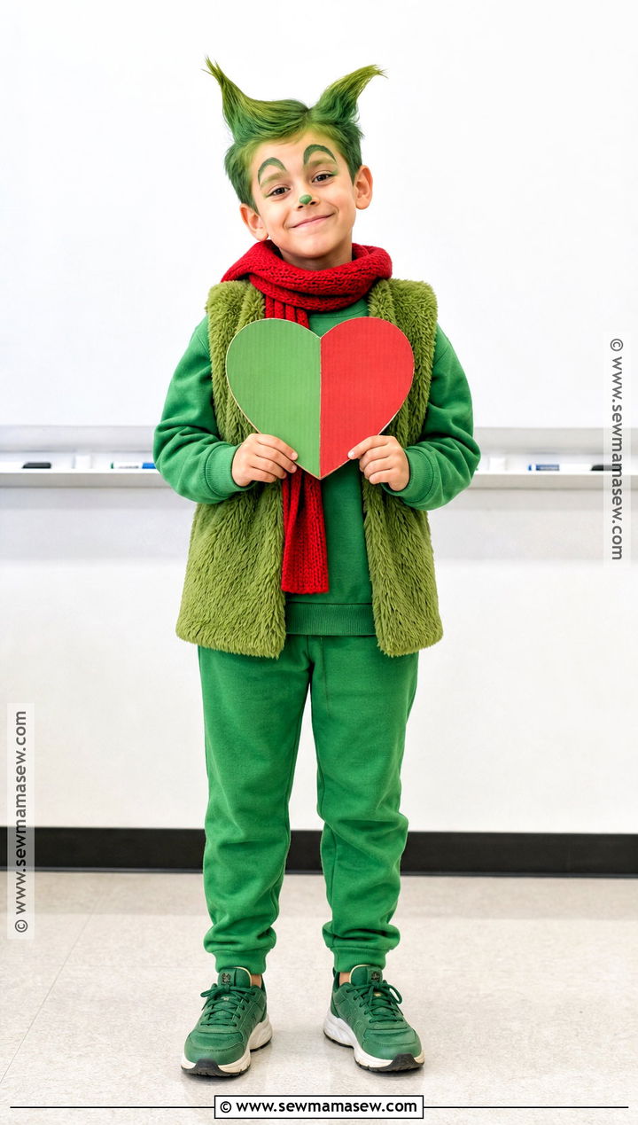 Green Grinch Costume - 30 dr seuss dress up days ideas