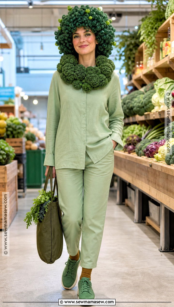 Green Haired Broccoli Costume - 30 green hair costume ideas