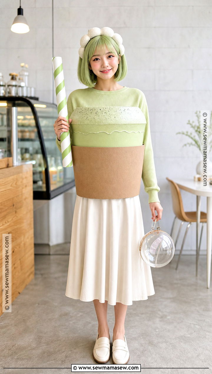 Green Haired Matcha Latte Costume - 30 green hair costume ideas