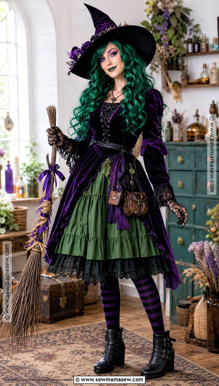 Green Haired Witch Costume - 30 green hair costume ideas