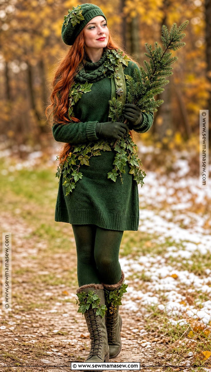 Green Ivy Winter Costume - 30 green ivy costume ideas