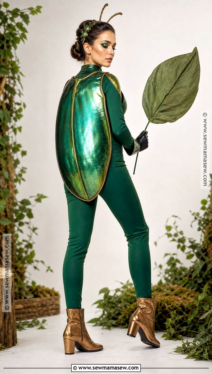 Green June Beetle Costume - 35 bug costume ideas