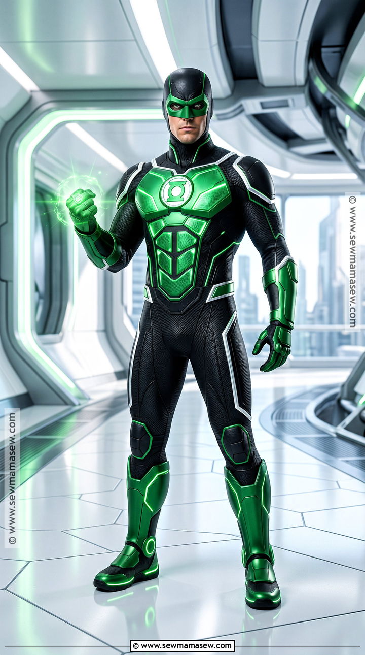 Green Lantern Costume With Glowing Ring - 40 superhero costume ideas