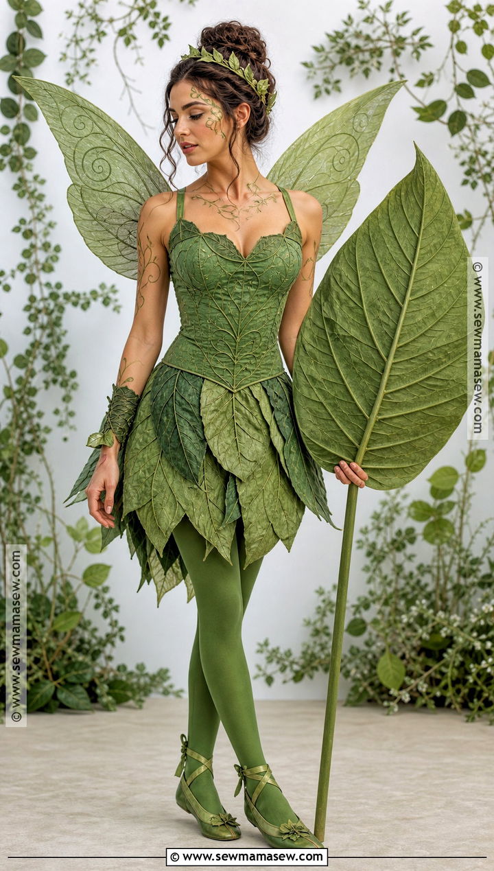 Green Leaf Fairy Costume - 30 Green Fairy Costume Ideas