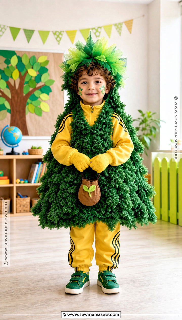 Green Lorax Tree Costume For Kids - 30 Lorax Tree Costume Ideas