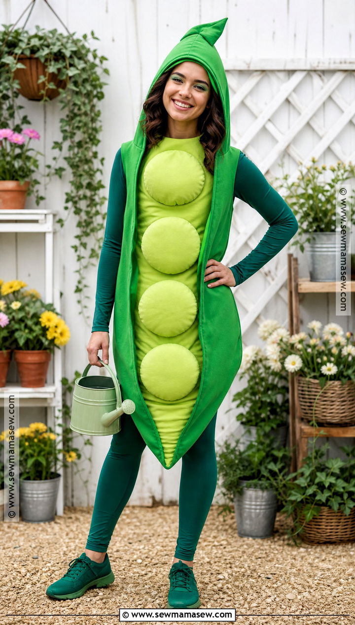 Green Pea Pod Costume - 35 green halloween costumes