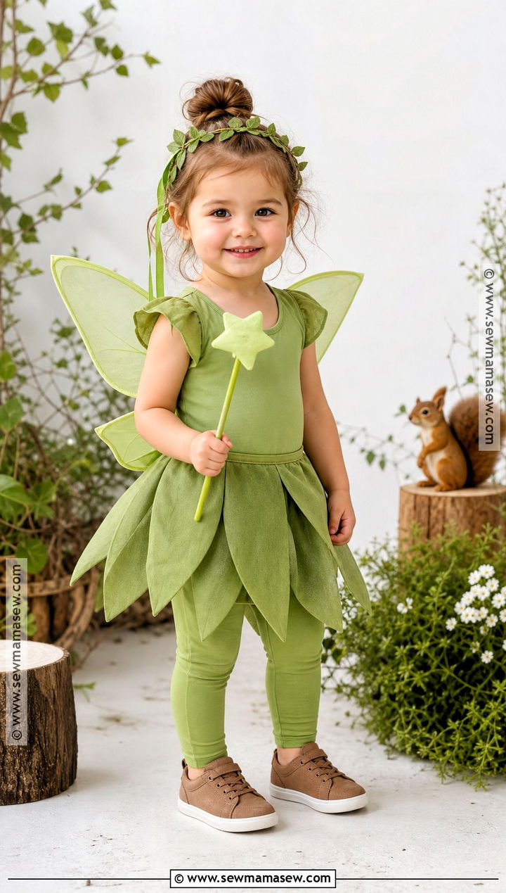 Green Pixie Fairy Costume - 30 toddler fairy costume ideas